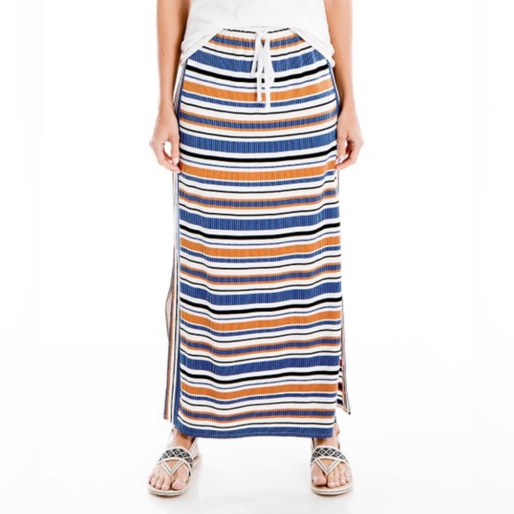 NWOT MAX STUDIO STRIPED MAXI SKIRT M